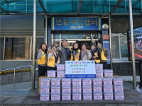모닝클럽제주연동센타 | 제주올레라이온스클럽, 연동 취약계층 위해 김장김치 50박스 기탁