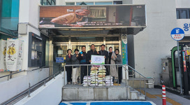 오창훈 법화불교대학 회장, 용담2동에 쌀 250㎏ 기부