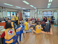 탐라적십자봉사회, 표선면 토산2리 경로당 어르신 대상 무료한방진료봉사 실시