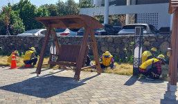 제주시 용담2동 용마경로당, 소공원 풀베기 봉사 활동