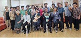 고의숙 제주도교육감.정민구 제주도의원, 삼도1동 서광경로당 격려 방문