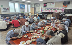 금빛신협 한마음어머니회, 초복맞이 애월읍 3개리 경로당 오리전복죽 대접