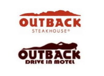 여성 누워있는 형상으로 ‘아웃백’ 로고 변형시켰다면