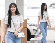 [패션엔 포토] 설리, 청바지에 티셔츠 한장이면 끝 '청순 여순 그 자체'