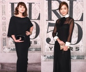 라온제나민박.스티븐앤로렌 | 김혜수·제시카, 뉴욕패션위크 빛낸 우아한 블랙 드레스룩 '압도적 여신미'
