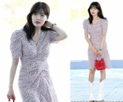 현아, 수수한 모습도 예뻐! 러블리한 플라워 미니 원피스룩
