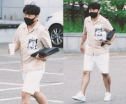 [패션엔 포토] 트바로티 김호중, 입대 D-5  잠시만 안녕! 다리 상처 어쩌다?