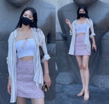 한예슬, 이젠 뷰티 CEO! 트위드 스커트에 탱크탑 ‘재벌될 거야’