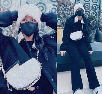블랙핑크 지수, 버킷햇으로도 못가린 미모! 명품 보다 빛난 블랙앤화이트룩