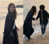 소녀시대 수영, 롱코트의 바닷가 산책룩 ‘이 남자 누구? 정경호는 어디에!’