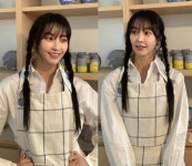 정유미, 39세 이건 반칙! 양갈래 머리에 예쁜 공방룩 ‘점점 어려져’