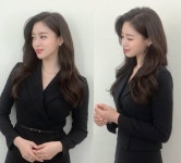 티아라 함은정, 지연 결혼에 뭉클...단아한 하객패션 축사