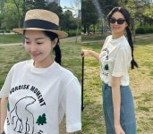 ‘전진 아내’ 류이서, 영화 한 장면! 페도라에 티셔츠 상큼 피크닉룩