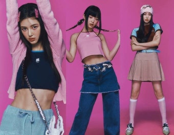 뉴진스, 빠져들 수 밖에! 매력 폭발 5인 5색 힙한 걸리시룩