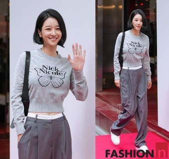 [패션엔 포토] 서예지, 오랜만의 명동 나들이! 변함없는 청순 미모 클래식한 드뮤어룩