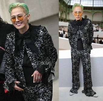 지드래곤, 굿데이 기대만발! 샤넬 오뜨꾸띄르 잇보이 리본 꾸띄르 슈트핏