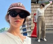 윤은혜, 투표장의 잇걸! 대충 입어도 올킬 롤업 팬츠에 니트 꾸안꾸 투표룩