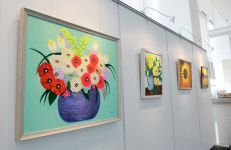 이유경 서양화가와 취미작가 전시회 처음