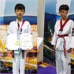 한솔초 박재성·글벗초 이건희, 전국 태권도선수권대회 제패