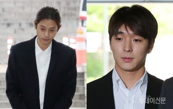 '집단 성폭행' 정준영·최종훈 1심서 실형 선고…각각 징역 6년·징역 5년