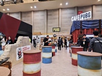 [여기는 지스타] 배틀그라운드 콘셉트 카페, 관람객들의 쉼터로~~