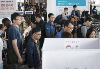 사전투표 둘째날 오후 4시 투표율 22.78%…1000만명 육박