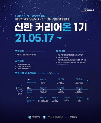 신한은행, 신한 커리어온 1기 모집