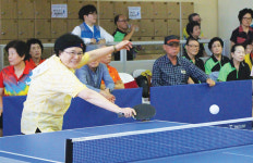 서울 22개 노인복지관 탁구대결 불꽃