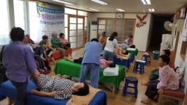 대한노인회 완도군지회 전통활법 순회프로그램 큰 호응