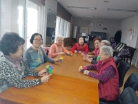 경로당서 바지저고리 만들기 활동