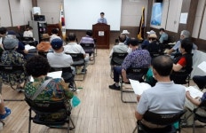 대한노인회 서울 강동구지회, 경로당 운영 재개 따른 회장단 교육