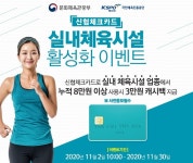 신협 체크카드, 실내체육시설 활성화 프로모션 실시