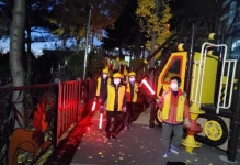 대한노인회 충남 아산시지회 어울림 노인자원봉사단 방범 봉사활동 실시
