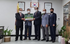 대한노인회 제주 서귀포시지회, 우명창 경로당 회장이 발전기금 기탁