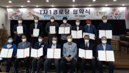 대한노인회 경기 화성시지회, 팔탄면 분회 32개 경로당 1사1경 협약