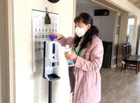 대한노인회 충남 서산시지회, 경로당 자동 손소독 체온계 등 물품 점검활동