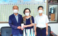 대한노인회 충북 충주시지회, 두진 1·2차 경로당 회장 추석맞이 성금기탁