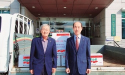 대한노인회 충북 충주시지회, 앙성면분회서 재배한 고구마를 어려운 어르신에 전달