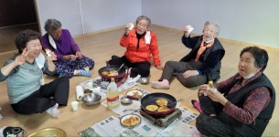 대한노인회 충북 영동군지회, 9988행복나누미  호떡만들기 요리