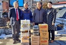 대한노인회 충북 옥천군지회, 기업물류옥천터미널에서 경로당에 물품 지원