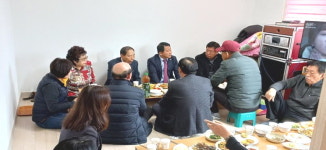 대한노인회 대전 서구지회, 서철모 구청장과 경로당서 오찬 간담회