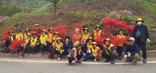 대한노인회 세종시지회, 등곡1리 마을꽃 봉사단 봉사활동