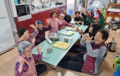 대한노인회 충북 영동군지회, 경로당여가문화프로그램으로 호떡만들기 요리수업