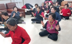 대한노인회 강원 정선군지회, 정선읍 녹송경로당서 은빛건강교실 운영