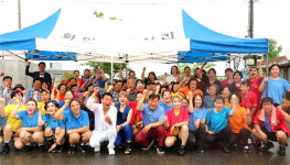 대한노인회 충남 서천군지회, 정순정뷰티파워봉사단과 장상경로당 효도잔치