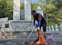 대한노인회 전북 군산시지회, 수송제일A경로당 양덕호 전  회장이 학도의용군 현충탑 20년간 관리해