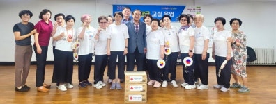 대한노인회 충북연합회 이명식 연합회장, 추석을 맞아 경로당 방문