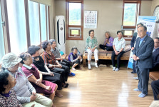 대한노인회 충남연합회 강춘식 연합회장, 경로당 디지털 교육 현장 방문