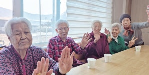 대한노인회 강원연합회, 양구 오유2리경로당서 할머니 손맛찾기 촬영