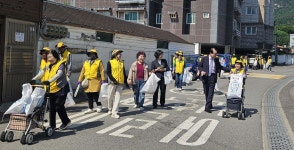 대한노인회 경기 의정부시지회, 안말봉사단 환경정화 봉사활동 실시